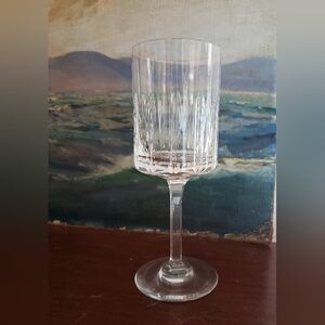 Cartier Crystal Wine Goblet, De Louis Cartier Pattern, used, 2 Available